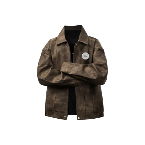 JINPX OFFICIAL Кожа Куртка Унисекс