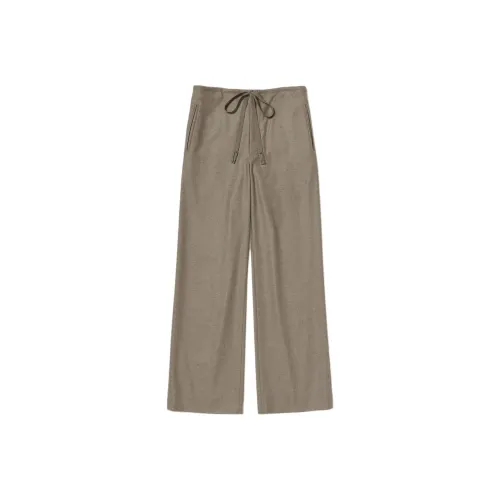 Auralee FW25 Шерсть FULLING Фланель Шнур Брюки Повседневные брюки Женские