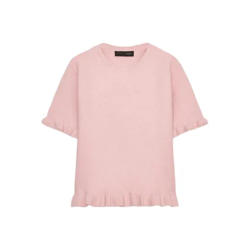 ZARA Светло-розовый Красный Женский Трикотаж