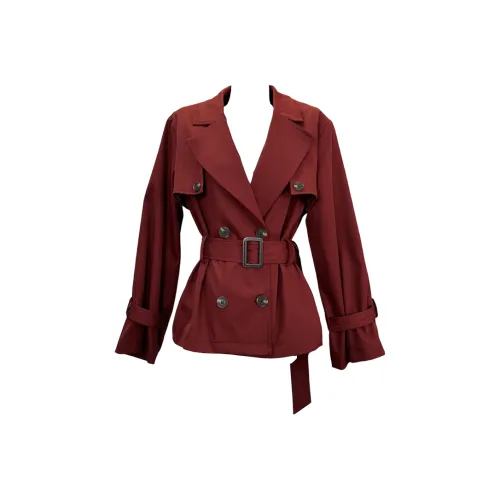 GRAYISMOON Красный Женский Тренч