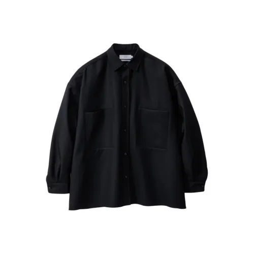 Graphpaper FW25 Отношение Off Фланель CPO Рубашка Куртки Пальто Мужской