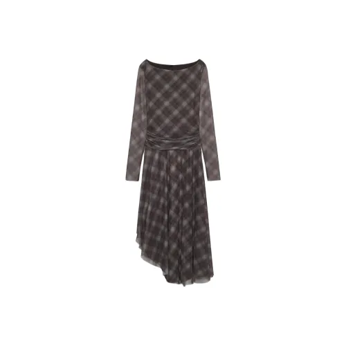 ZARA Длинное платье с длинными рукавами женское