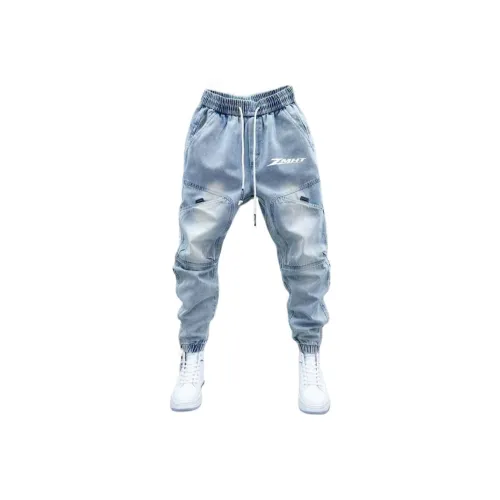 ZMHT Blue Unisex Jeans ZMHT Синий Унисекс Джинсы