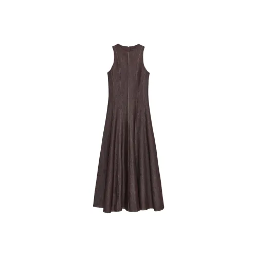 ZARA Коричневые Женские Платья без Рукавов