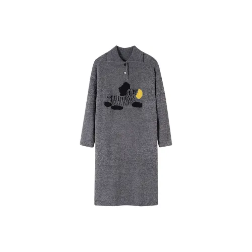 Sha Qian Серый Женские Ночные сорочки