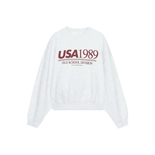 ZARA Зебра с принтом Серый Женский Свитшот