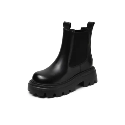 H2 Винтаж Британский стиль Платформа Флис с подкладкой Термическая Женская обувь 15 см Мартин Ботинки Женские