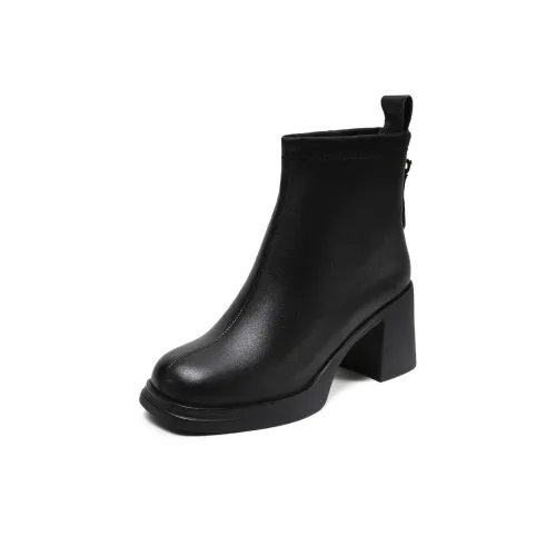 H2 Fashion Minimalist Style Универсальный Флис С подкладкой Теплоизоляционный Удобный Элегантный Женская обувь Ботильоны Женские