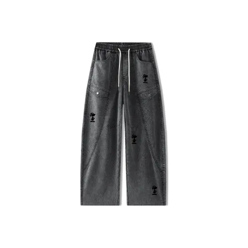 SNOOPY Унисекс Повседневные Брюки