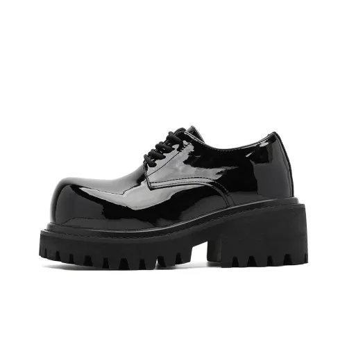 V ZERO FIVE Chunky Платформа Derby Обувь Повседневные кожаные туфли Мужской Британский Винтаж