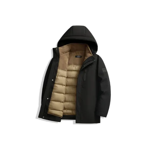 COMBO Зимний Теплый Утепленный Ветрозащитный Устойчивый к холоду Пальто с капюшоном Пуховик Мужской