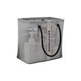 Серый большой корзина для туалета