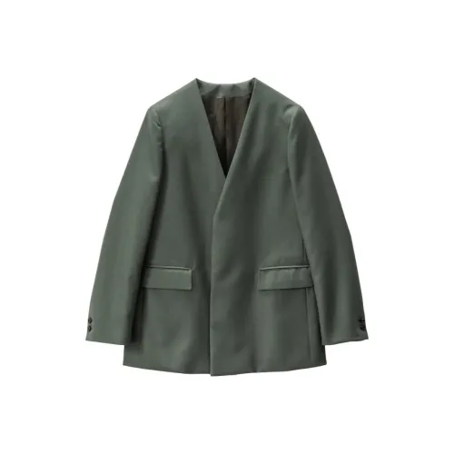 Graphpaper FW25 Отношение Off Фланель Без воротника Длинный Куртка Женские