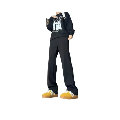 TANGQI Черные унисекс костюмные брюки