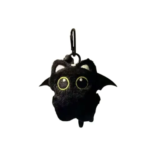 LONGZHIYOU Ghost Wings Little Черный Кот Plush Подвеска 10 см Высота