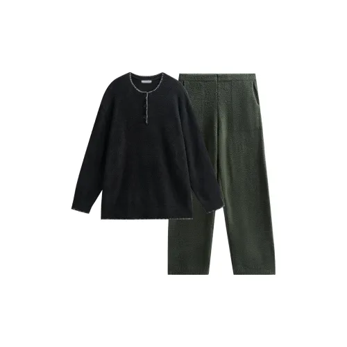 Same Language Пижамный комплект Мужской Таро Черный · Мокко Зеленый