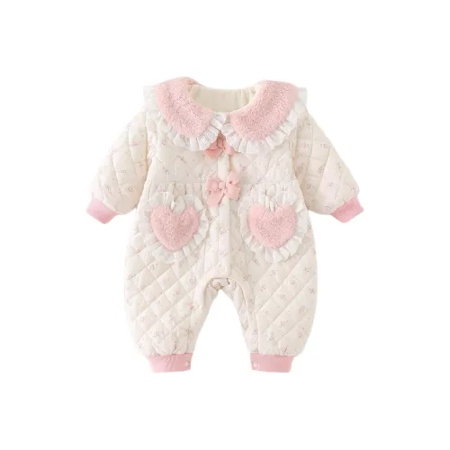 XiaoJinBu Экрю Малыш Комбинезоны Ползунки