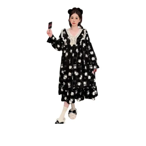 GOSO Черные Женские Ночные сорочки