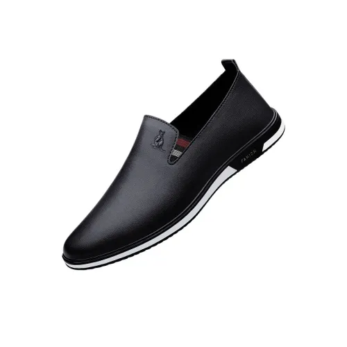 AUSFAMDS Повседневные кожаные туфли с низким верхом мужские