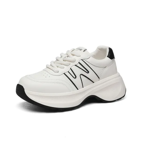 Golden Silk Rabbit Низкий топ кроссовки с толстой подошвой женские