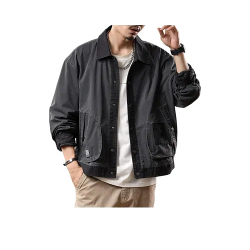 ZENGZHI Куртка Свободный крой Прямой крой Унисекс