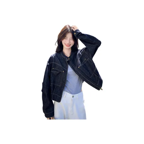 MEXICAN Джинсовый синий Женские Джинсовые куртки