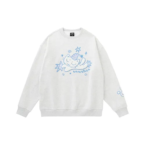 LAMLICKA Светло-серый унисекс свитшоты