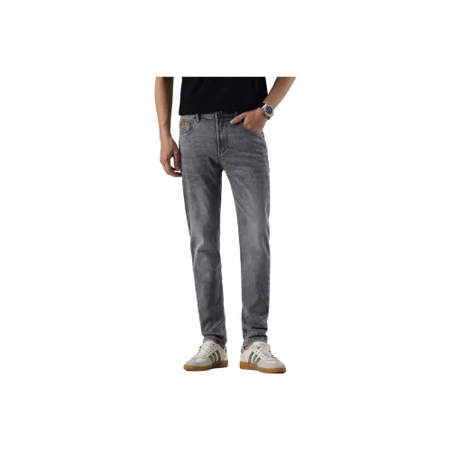 MR.MUDI Серый Унисекс Джинсы