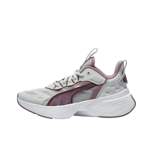 PUMA Softride Sway Дышащие Поддерживающие Беговые Кроссовки Женские Светло-Серые