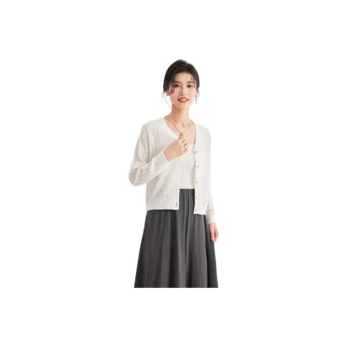 JINJU Белый Женский Трикотаж