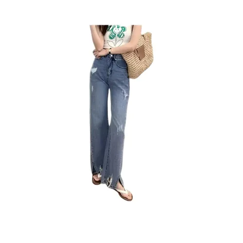 MUMUTU Blue Women's Jeans MUMUTU Синий Женские Джинсы
