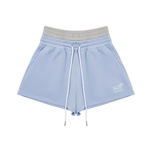 CALLED BACK Синий Женские Повседневные Шорты