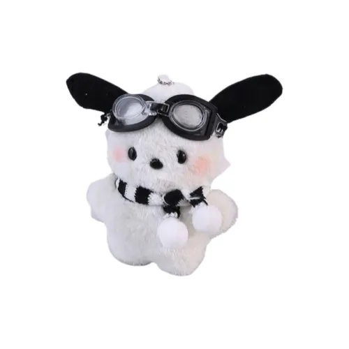HUXIAOKE Креативный Милый Очаровательный Пилот Щенок Плюшевый Брелок 12 см Рекомендуемая высота