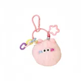 Большое украшение с глазом и помпоном - розовый