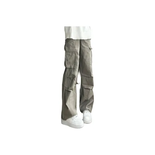 XUBAIHUO Хаки Серый Унисекс Повседневные Штаны