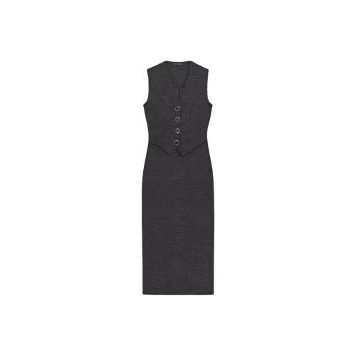 ZARA Deep Антрацит Женские Платья без Рукавов