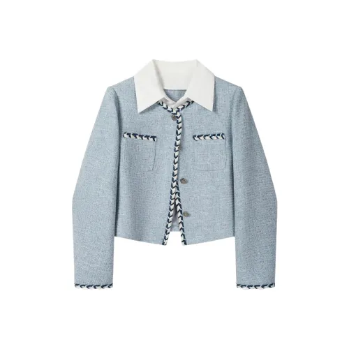 POPO.INFO Светло-синие женские куртки