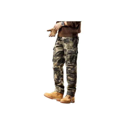 ZENGZHI Карго Брюки Свободный крой Прямой крой Унисекс