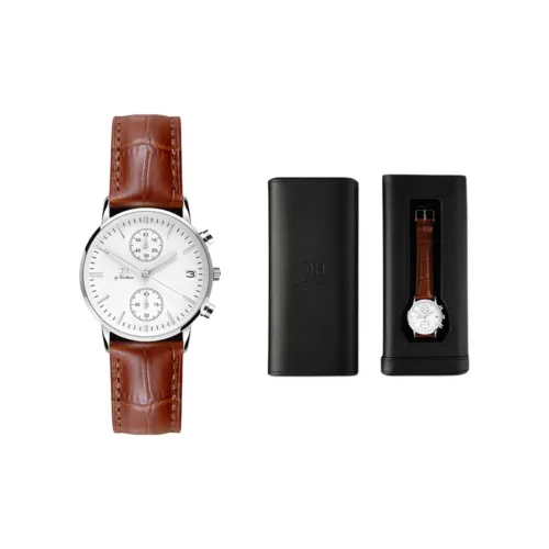 CARLHEIM Jylland Collection Женские часы Кварцевый механизм Естественная кожа Ремешок 34 мм Белый циферблат Часы DMSB060