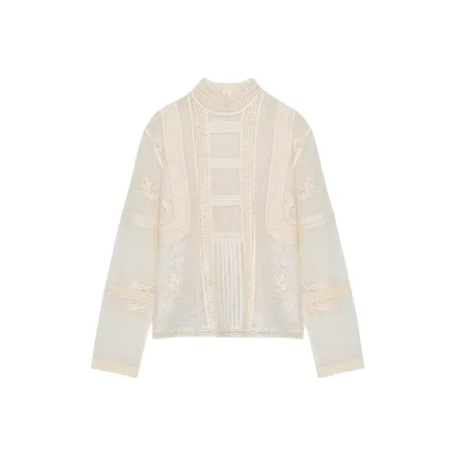 ZARA ZW Series Натуральная Белая Женская Рубашка