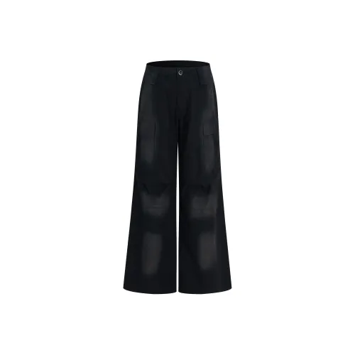 PASSWAY STUDIO Потертые Широкие Брюки Рабочая Одежда Унисекс