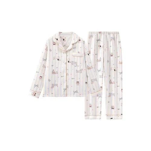 QIAOYUN Такса Женские Пижамные Комплекты