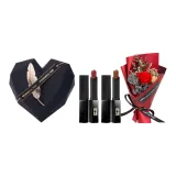 Маленький Черный Полосы #302 Формальная Одежда + Маленький Черный Полосы #314 Формальная Одежда + Розовый Букет + Коробка