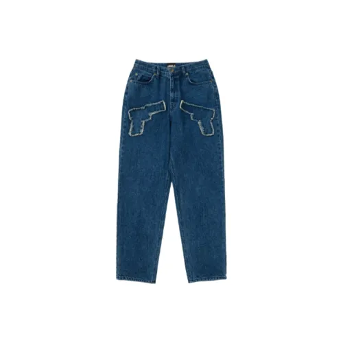 AJOBYAJO Gun промытые джинсы мужской