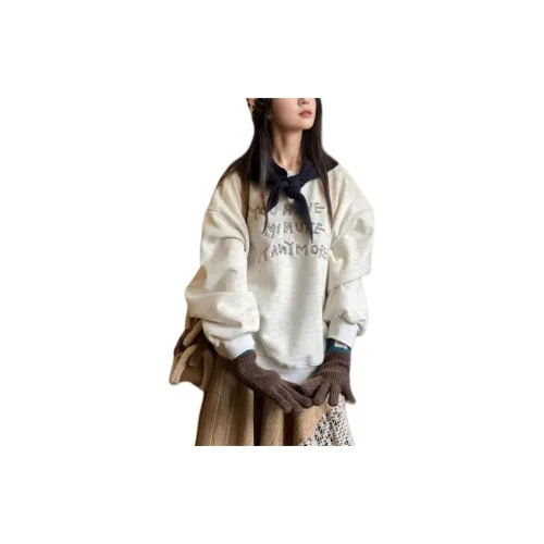 WOWI Светлый Фотиния Серый с Шаль Женские Свитшоты