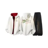 Бежевый топ + черные штаны