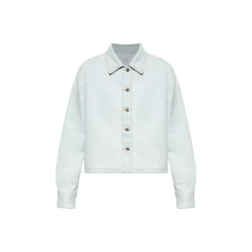 Off Белый Синий Женские Джинсовые Куртки