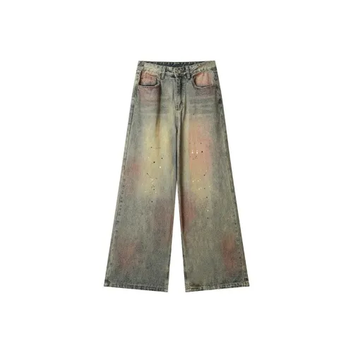 ONENINE34PM Синий Унисекс Джинсы