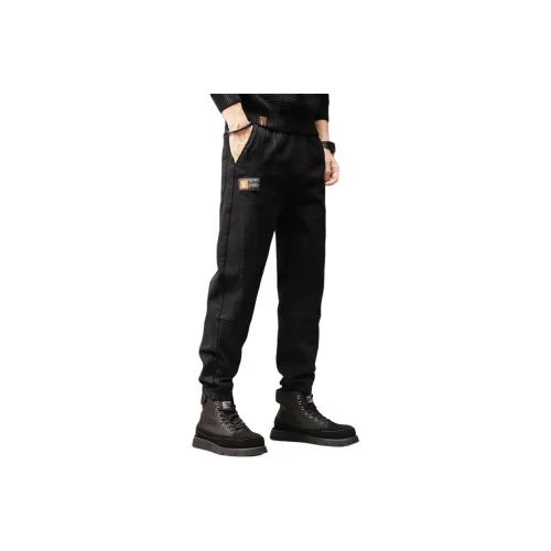 GUISE Осенние Джинсы Эластичные Манжеты Унисекс