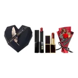 Маленький черный с полосами #302, формальная одежда с #Tom Ford TF16 1g+розовый букет+коробка